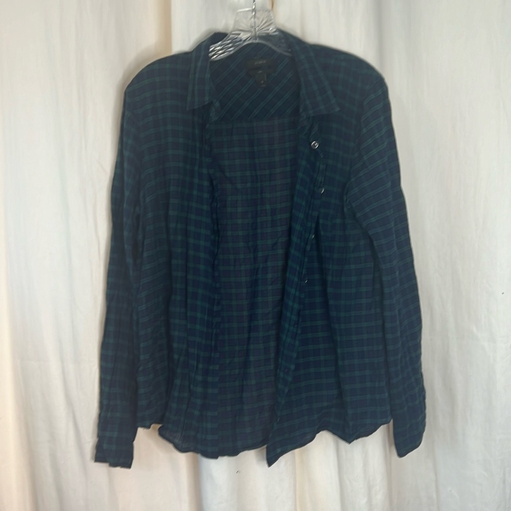 J.Crew Lightweight Plaid Button Down Shirt